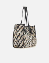 Borsa a spalla "Marcella" BS6849 ZEBRANEROBIANCO MARCELLA CLUB GIANNI CHIARINI 