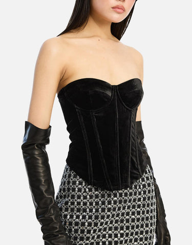 "Velvet Bustier Top" 115256 100 ROTATE BIRGER CHRISTENSEN 