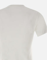 "Fitted Shrunken Logo"<BR/><BR/> 1424JTS005890A WHITE VICTORIA BECKHAM 