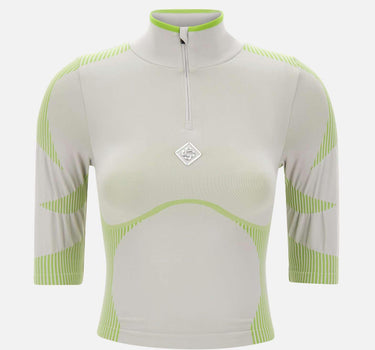 Top senza cuciture con mezza zip WSP26ACT056 01 CASABLANCA 