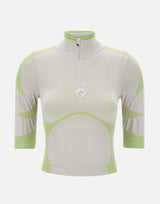 Top senza cuciture con mezza zip WSP26ACT056 01 CASABLANCA 