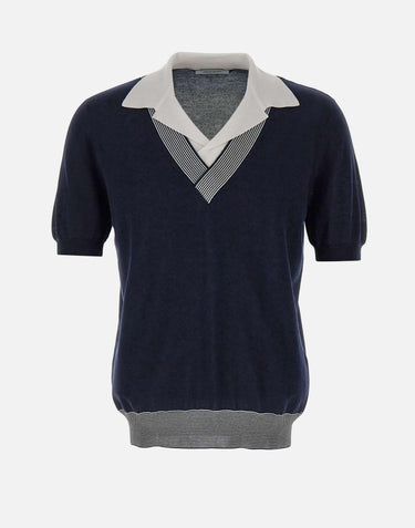 Polo con scollo a V 57145 20652598 GRAN SASSO 