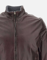 Giacca in pelle "12 Bomber Reversibile Fibula" 12BOMBER FIBULABORDO VOLFAGLI 