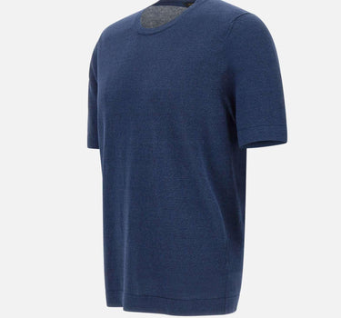 T-shirt  in lino e cotone 57140 18637598 GRAN SASSO 