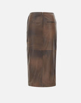 Gonna longuette in pelle 116321 2037 ROTATE BIRGER CHRISTENSEN 