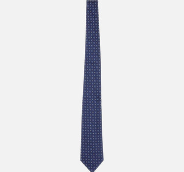 Cravatta in seta con motivo geometrico UCRVKRC01M1702 000 KITON 