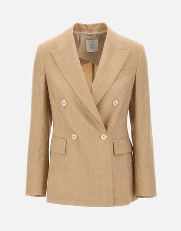 Blazer doppiopetto misto lino e lana M85GIAF02 TES0M047173 ELEVENTY 