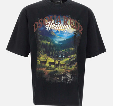 "Loose fit tee t-shirt" S74GD1467 S24583900 DSQUARED2 