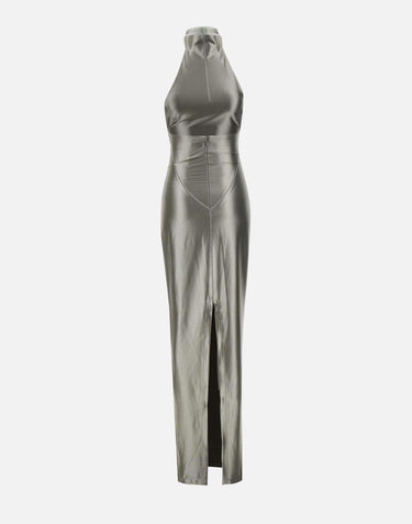 Abito in tessuto tecnico metallizzato MOSS24DR01898 316 MOWALOLA 