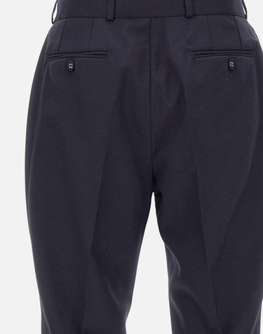 Pantaloni "Pierre" in lana W24MTLG469 NAVY OFFICINE GENERALE 