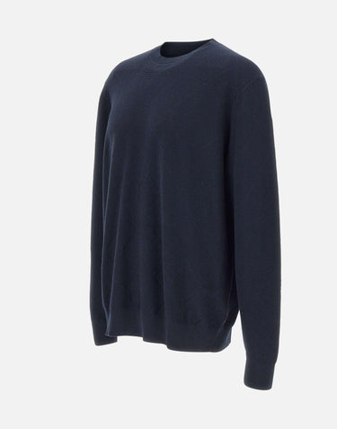 Maglia in cotone con lavorazione a rombi DK17016 BLUNOTTE DIKTAT 