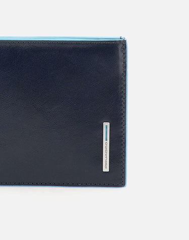 Portafoglio in pelle PU1241B2R BLU2 PIQUADRO 