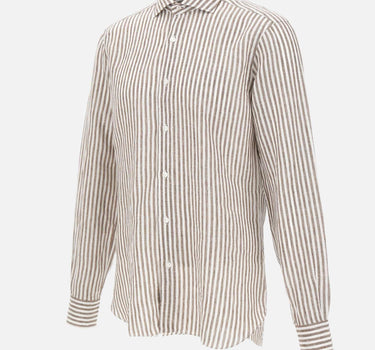 Camicia in lino a righe LIU02P0154035U 0006 BARBA 