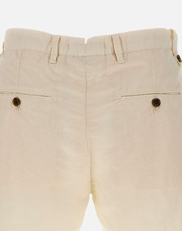 Shorts "Zeus S" in cotone e lino 24M74B72 04 MYTHS 