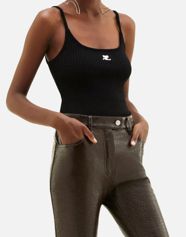 Top "Reedition" PERMDE012FI0001 BLACK COURREGES 