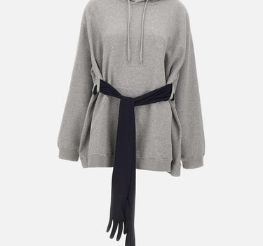 Felpa con cappuccio e guanti S52DA0083 M25025853M MM6 MAISON MARGIELA 