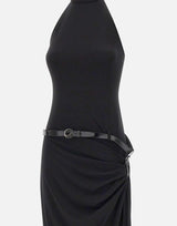 Abito con scollo all'americana sospeso COPR238F5022 BLK COPERNI 