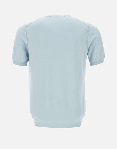 T-shirt in seta e cotone DK87047 CIELO DIKTAT 