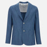 Blazer in lana, seta e lino 48009 0009 BARBA 