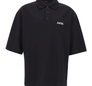 Polo over con logo ricamato AM326JR018 0002 AMIRI 