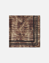 Foulard in twill di seta con stampa alligatore FO24L61E2 644 ELISABETTA FRANCHI 