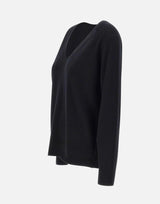 Maglia in cashmere con scollo a V VR74978133 001BLK VINCE. 