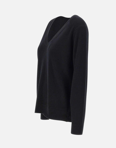 Maglia in cashmere con scollo a V VR74978133 001BLK VINCE. 