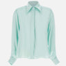 Camicia in seta H225SHRT TEAL HEBE STUDIO 