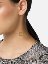 Orecchini pendenti con logo OR16A56E2 U95 ELISABETTA FRANCHI 