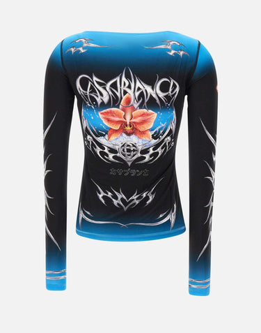 "Slinky jersey top" WAW25JTP404 01 CASABLANCA 