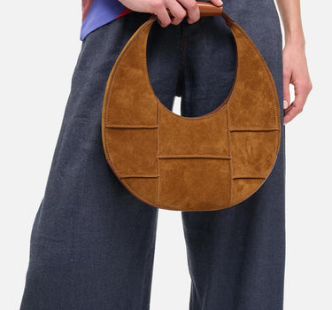 "Moon bag" H25P4022GP TAN STAUD 