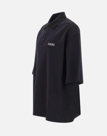 Polo over con logo ricamato AM326JR018 0002 AMIRI 