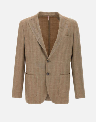 Blazer  in lana, seta e lino 3803M 53C SANTANIELLO 