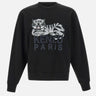 Felpa "Happy tiger" in cotone FF55SW2634MF 99J KENZO PARIS 