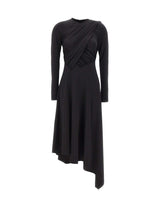 Abito asimmetrico con drappeggi 1326JDR007340A BLACK VICTORIA BECKHAM 