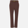 Pantaloni in tessuto tecnico bielastico con cintura PA13261E2 644 ELISABETTA FRANCHI 