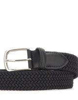 Cintura in tessuto intrecciato ELASTICO RAYON NERO ALBERTOLUTI 