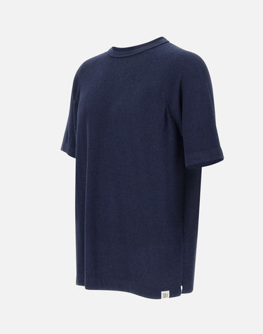 T-shirt "Flak" in tricot cotone e nylon effetto spugna PEU5519 99012254209 PEUTEREY 