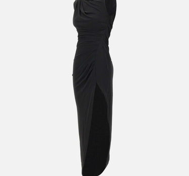 Abito in jersey crêpe con spallina gioiello AB90661E2 110 ELISABETTA FRANCHI 