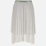 Gonna midi asimmetrica plissettata JF0641 001 LACOSTE 