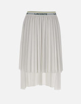 Gonna midi asimmetrica plissettata JF0641 001 LACOSTE 
