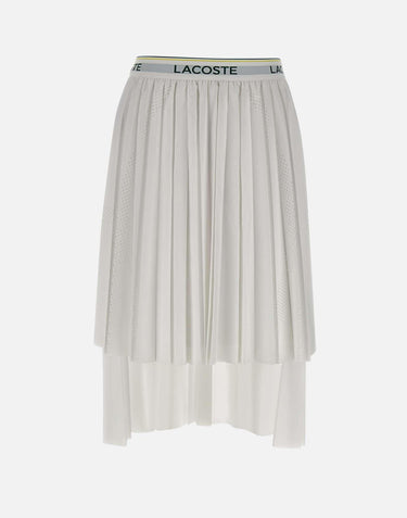 Gonna midi asimmetrica plissettata JF0641 001 LACOSTE 