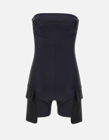 "Tech Jersey Cargo Bodysuit" 126JCB050PA0043 BLACK COURREGES 