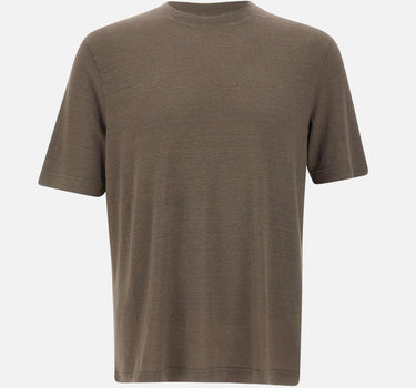 T-shirt in lino TSMC JERLINU289 FILIPPO DE LAURENTIIS 