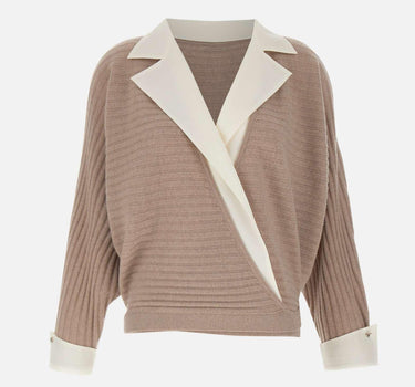 Maglia aperta in lana e cashmere CF5316MS019 C3763 LIU-JO 