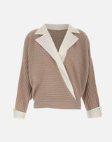 Maglia aperta in lana e cashmere CF5316MS019 C3763 LIU-JO 