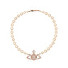 "Mini Bas Relief Pearl Choker" 63010106 02G128 VIVIENNE WESTWOOD 