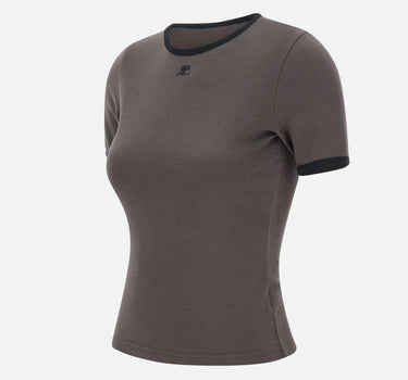 T-shirt "Signature Contrast" 125JTS017JS0203 BLACK COURREGES 