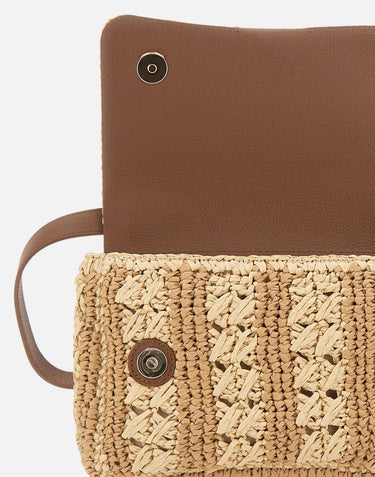 Borsa a tracolla in paglia 50563320 119 BOSS 