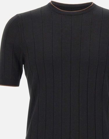 Maglia in seta a maniche corte 43116 23510099 GRAN SASSO 